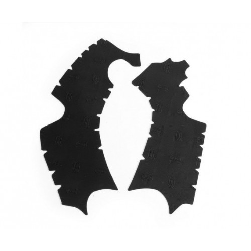 PROTEÇÕES DE CHASSIS GOMA DE BORRACHA VIBRAM KAWASAKI KX-F 250 2013 - 2019 - PRETO